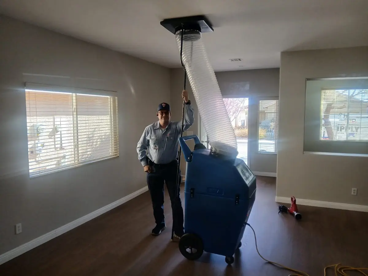 Professional Dryer Vent Cleaning work inside a Portage Lakes home